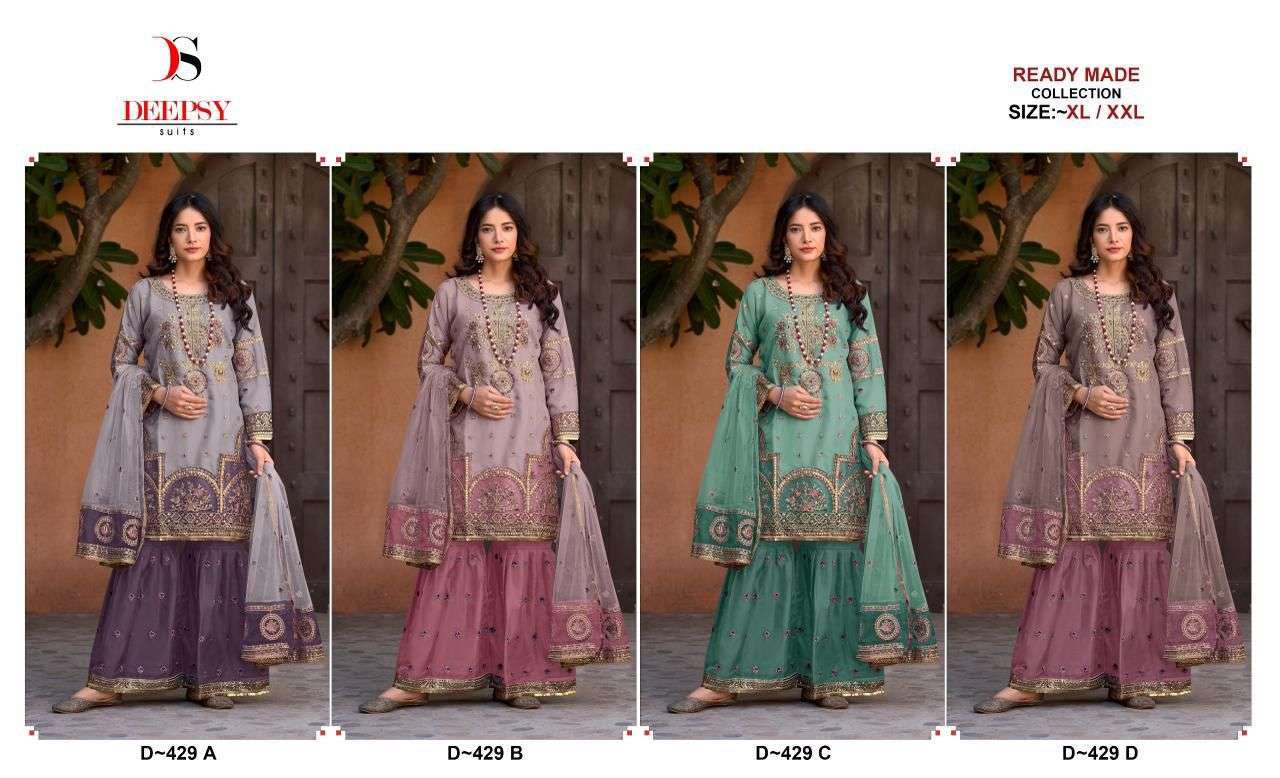 DEEPSY D 429 COLORS READYMADE PAKISTANI SUIT LATEST DESIGN 2024