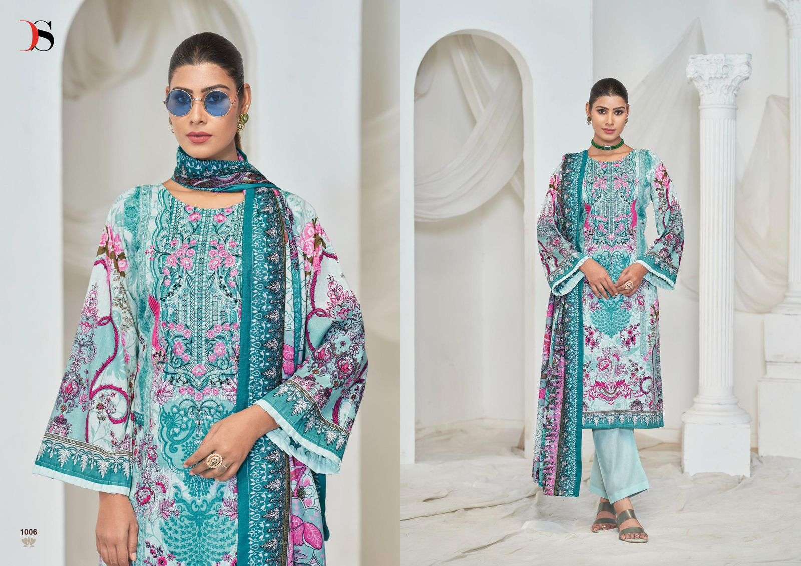 DEEPSY GULNOOR UNSTITCH PAKISTANI COTTON DRESS CATALOGUE EXPORTER 2024
