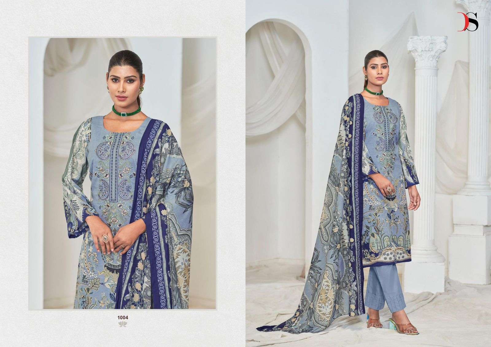 DEEPSY GULNOOR UNSTITCH PAKISTANI COTTON DRESS CATALOGUE EXPORTER 2024
