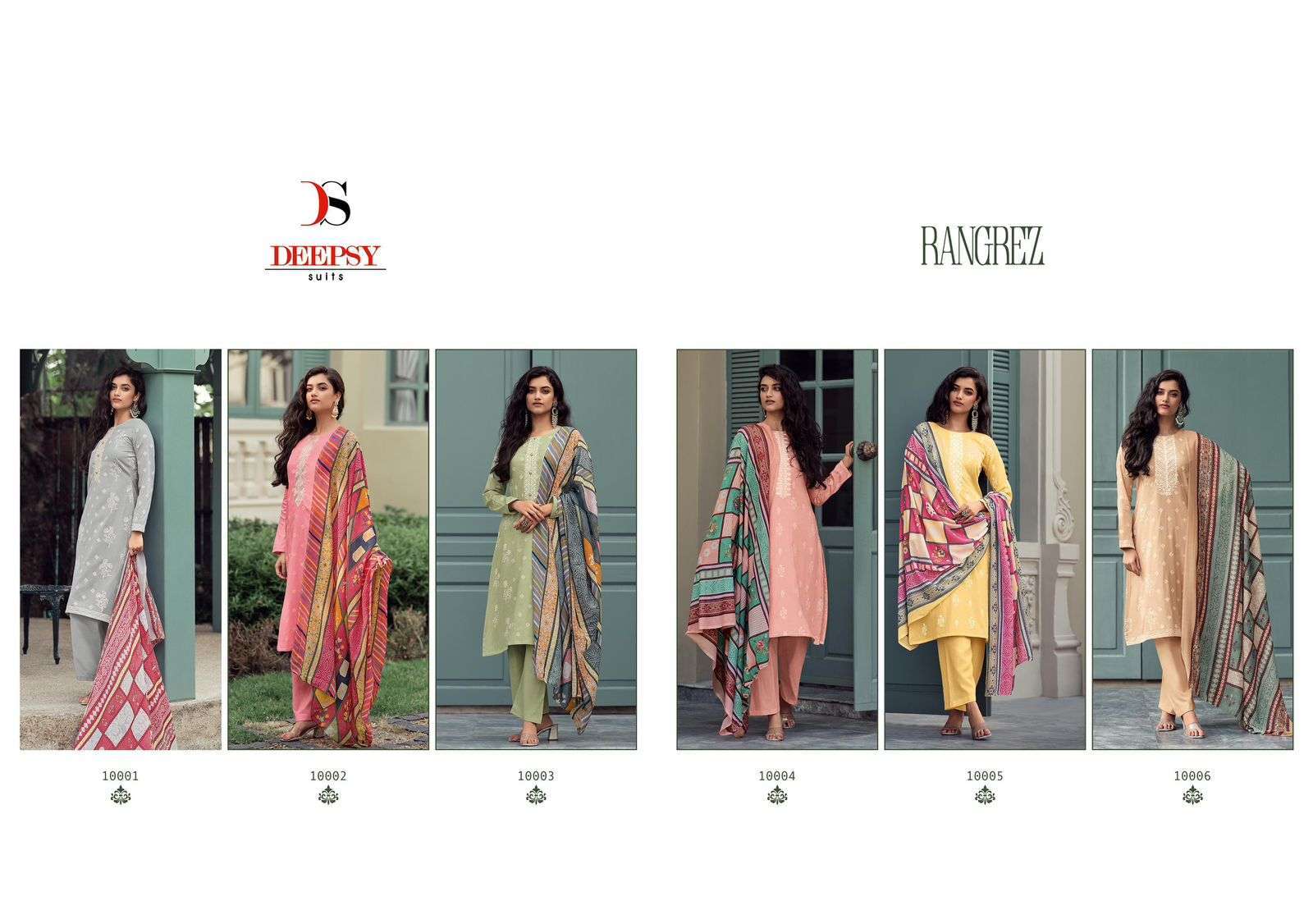 DEEPSY RANGREZ PAKISTANI SALWER SUIT CATALOGUE WHOLESALE PRICE 