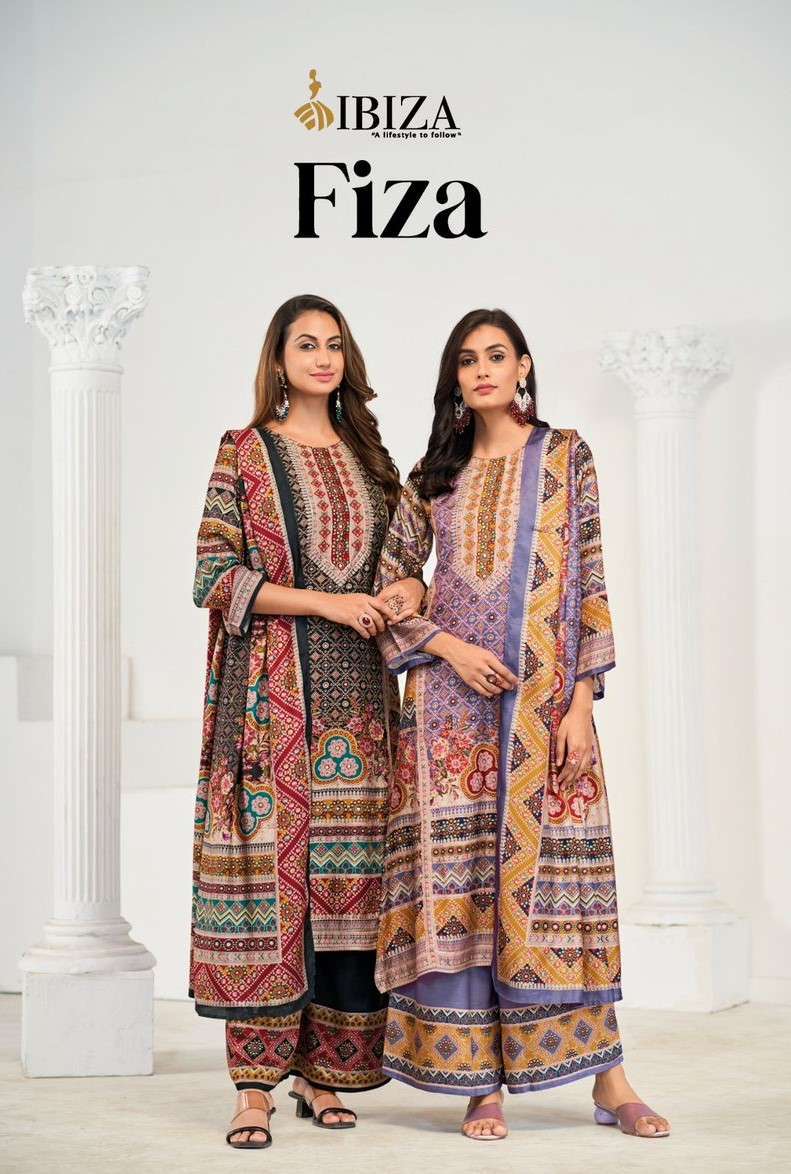 IBIZA FIZA DIGITAL PRINTED FANCY MUSLIN DRESS CATALOGUE WHOLESALER