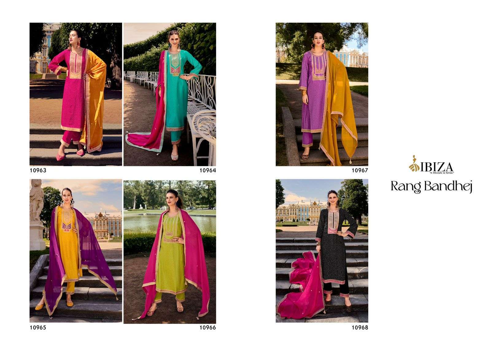 IBIZA RANG BANDHEJ LATEST DESIGN RUSSAIN SILK SUIT CATALOGUE WHOLESALER IN SURAT 
