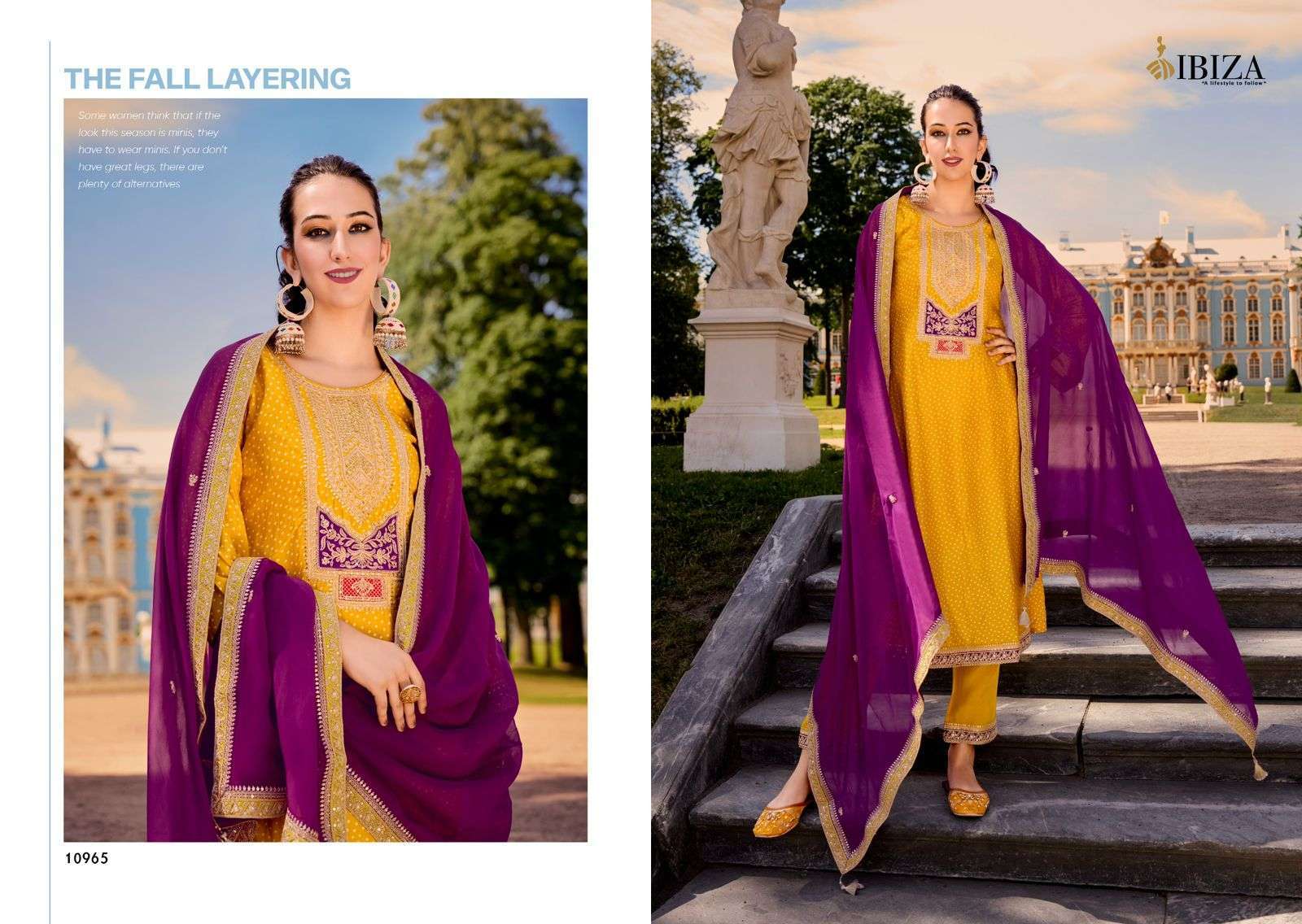 IBIZA RANG BANDHEJ LATEST DESIGN RUSSAIN SILK SUIT CATALOGUE WHOLESALER IN SURAT 