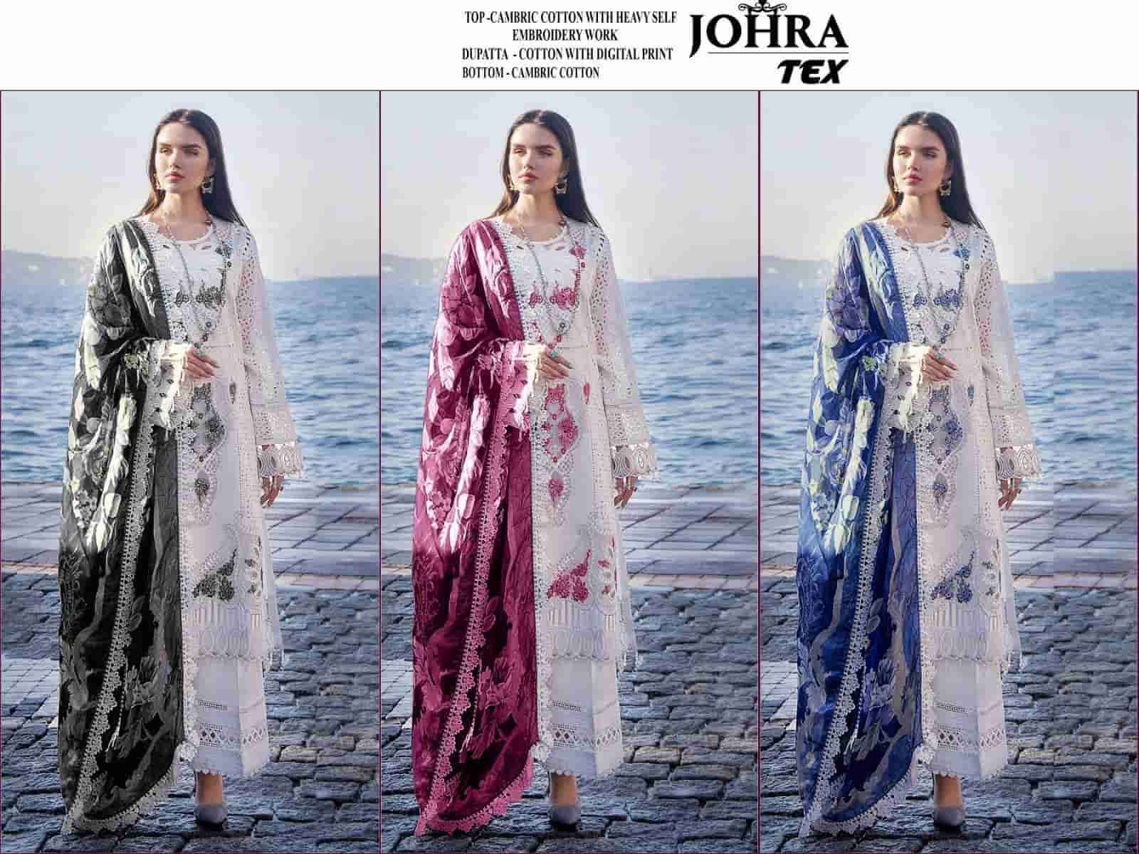 JOHRA TEX 148 COLORS PAKISTANI DESIGN EMBROIDERY SUIT COLLECTION 