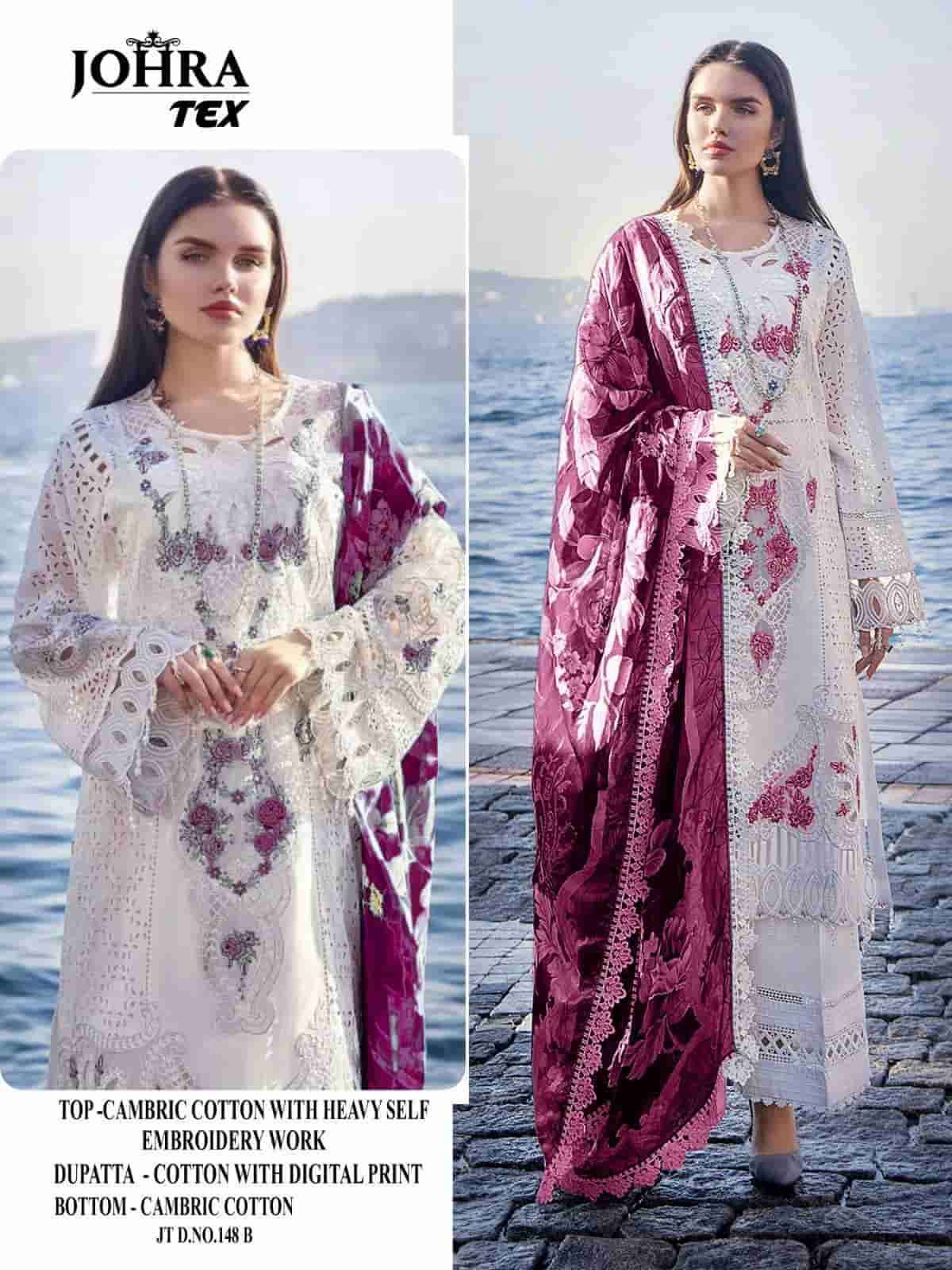 JOHRA TEX 148 COLORS PAKISTANI DESIGN EMBROIDERY SUIT COLLECTION 