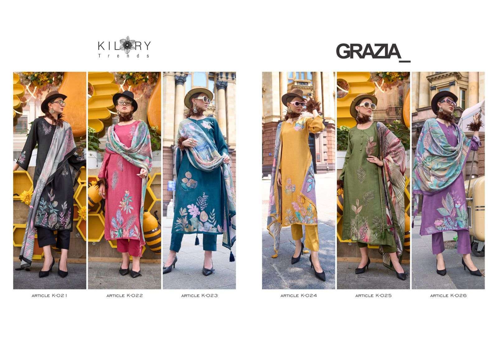 KILORY GRAZIA FANCY HADNWORK PURE BEMBERG MUSLIN DIGITAL SUIT WHOLESALE RATE EXPORTER 