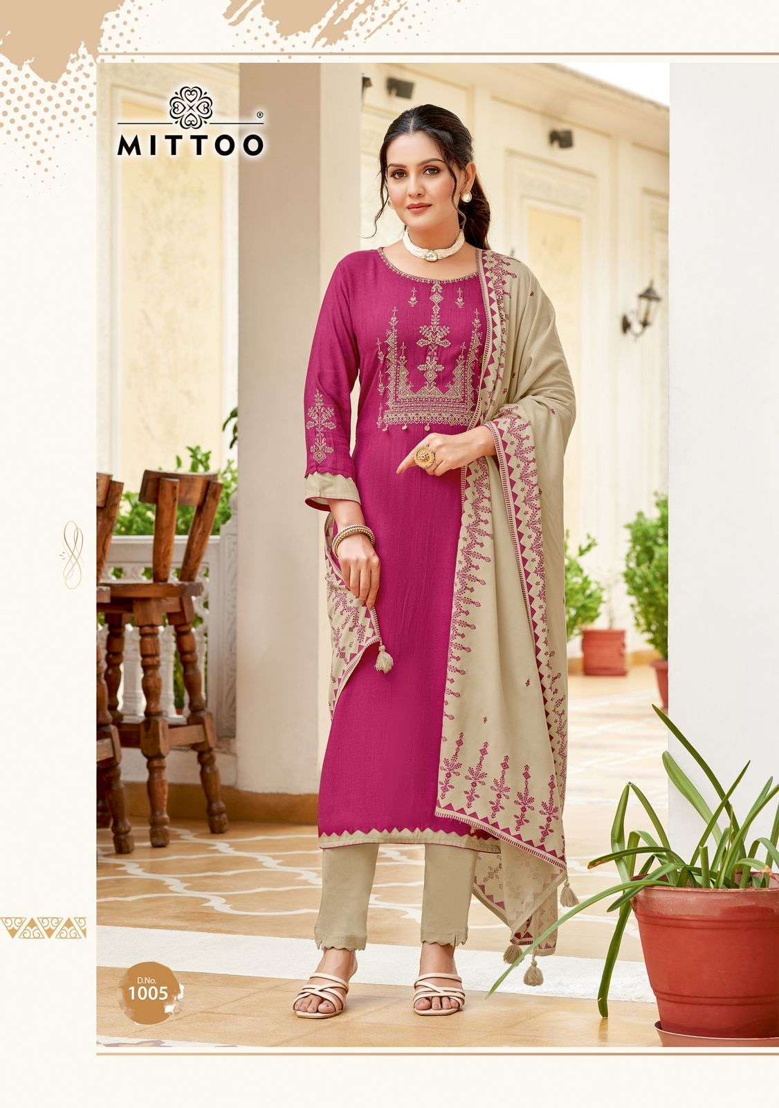 MITTOO FESTIVE STRAIGHT DESIGN 3 PIC PAIR CATALOGUE 2024