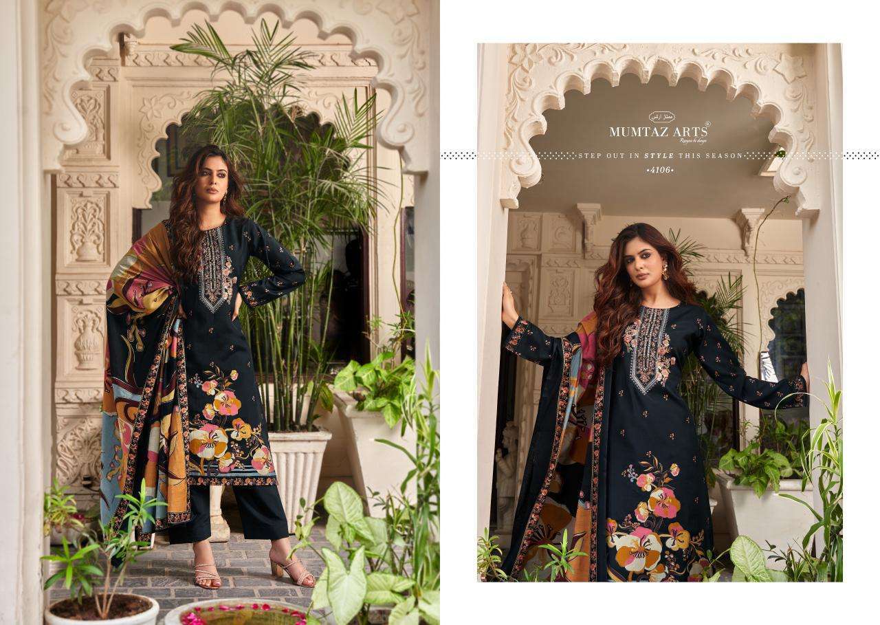 MUMTAZ ARTS MANNAT MUSLIN LADIES SUIT CATALOGUE WHOLESALE PRICE DEALER 
