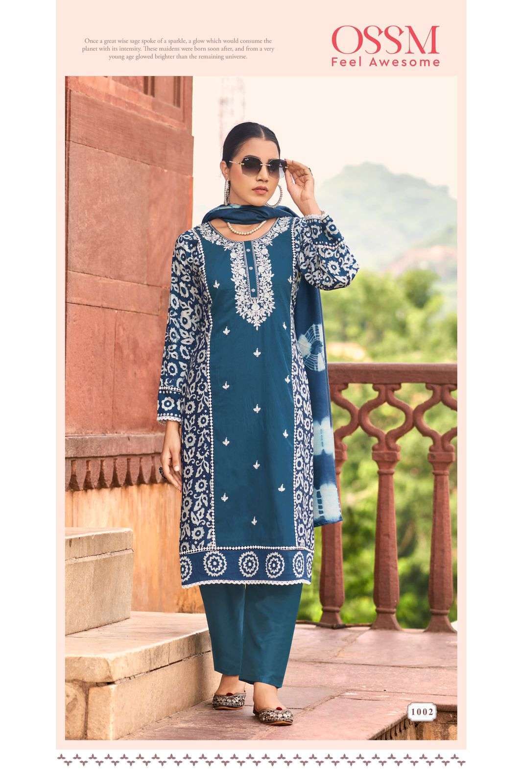 OSSM PRESENT LATEST CATALOGUE BATIK VOL 3 PREMIUM DESIGNS KURTI PANT WITH DUPATTA LATEST CATALOGUE 2024