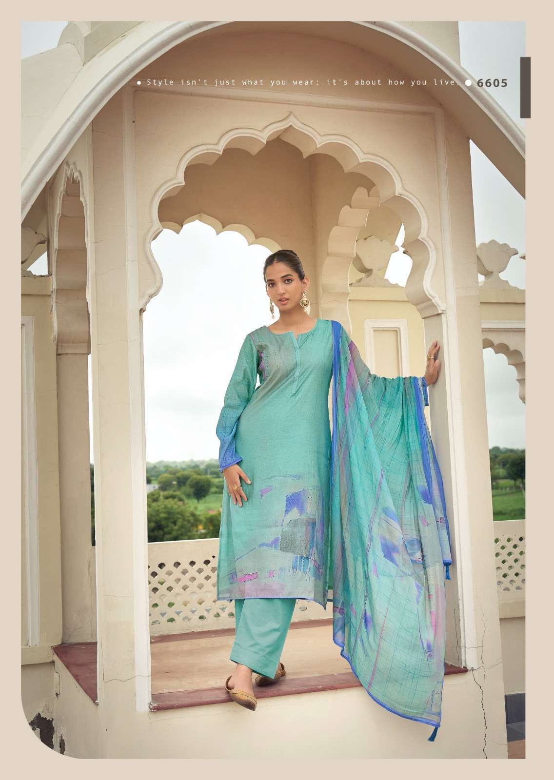 PRM TRENDZ EKNOOR FANCY WORK MUSLIN SUIT CATALOG WHOLESALE RATE SURAT 2024