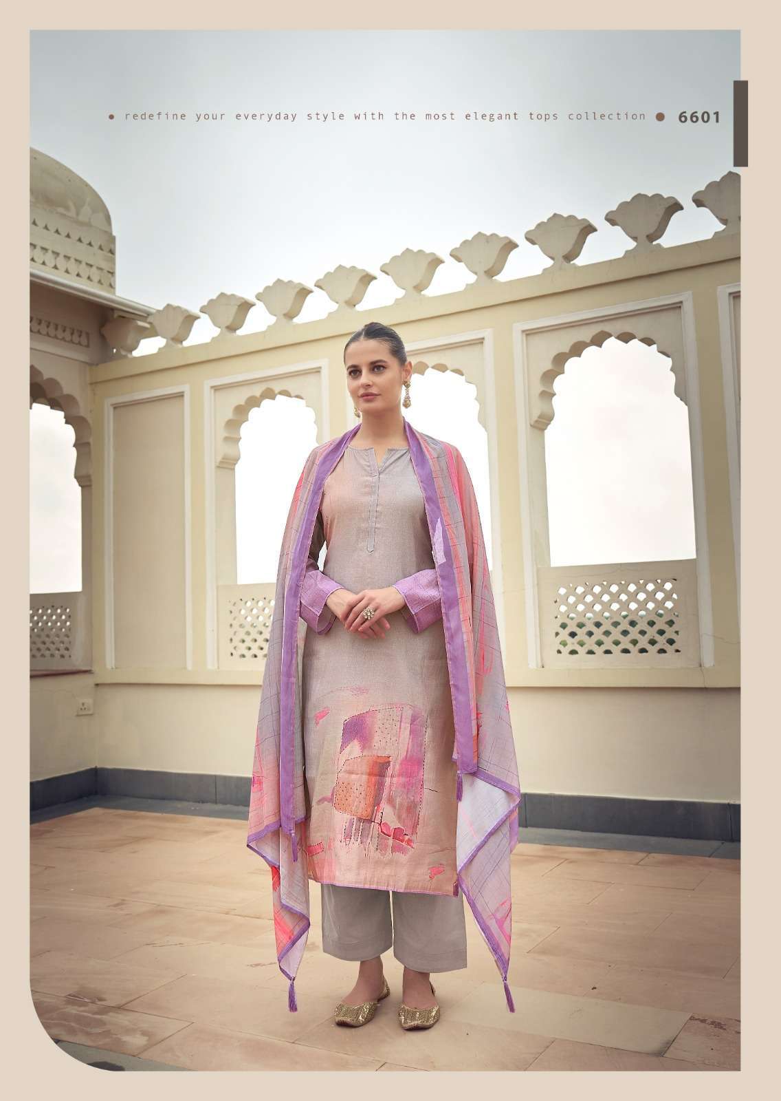 PRM TRENDZ EKNOOR FANCY WORK MUSLIN SUIT CATALOG WHOLESALE RATE SURAT 2024