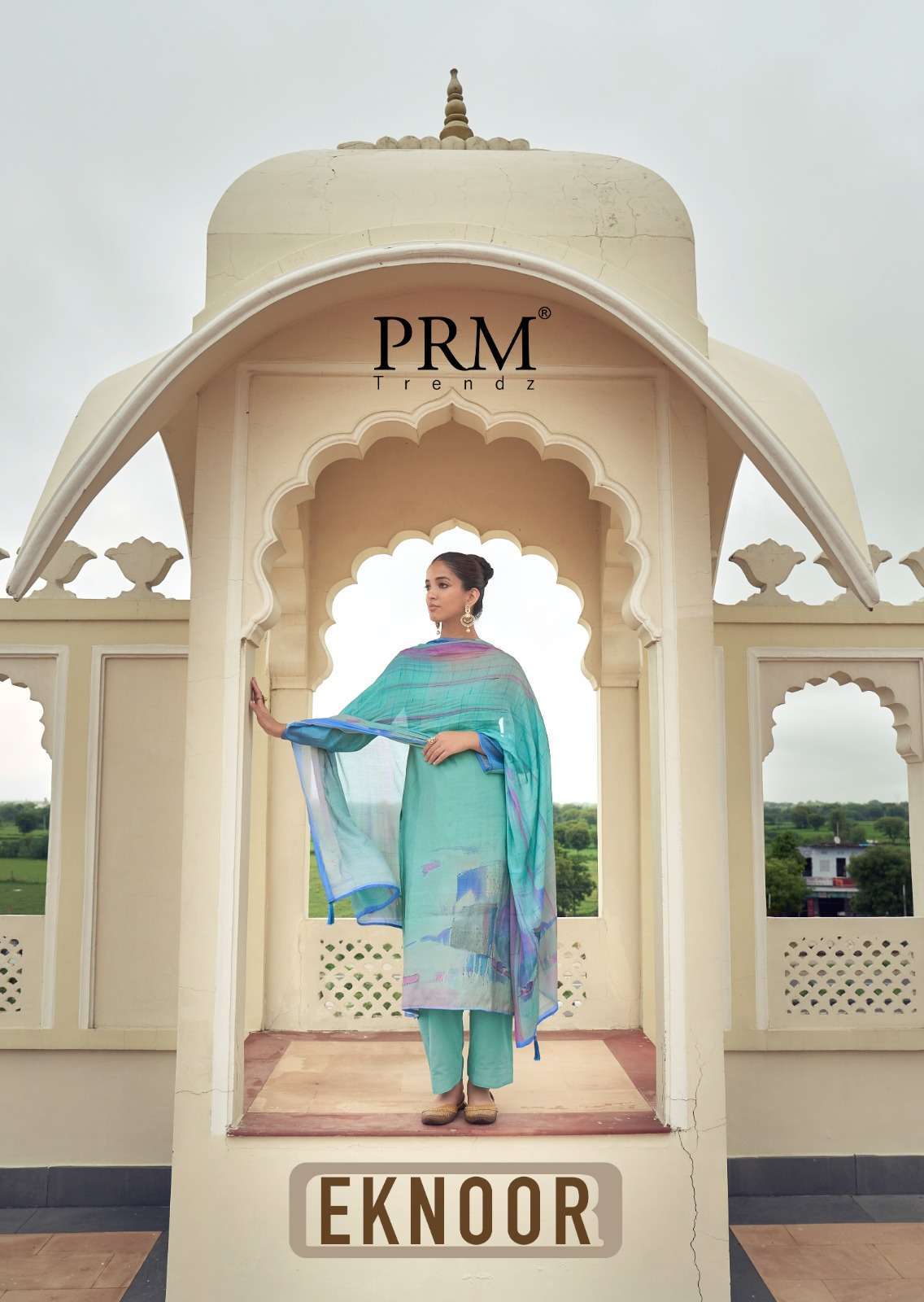 PRM TRENDZ EKNOOR FANCY WORK MUSLIN SUIT CATALOG WHOLESALE RATE SURAT 2024