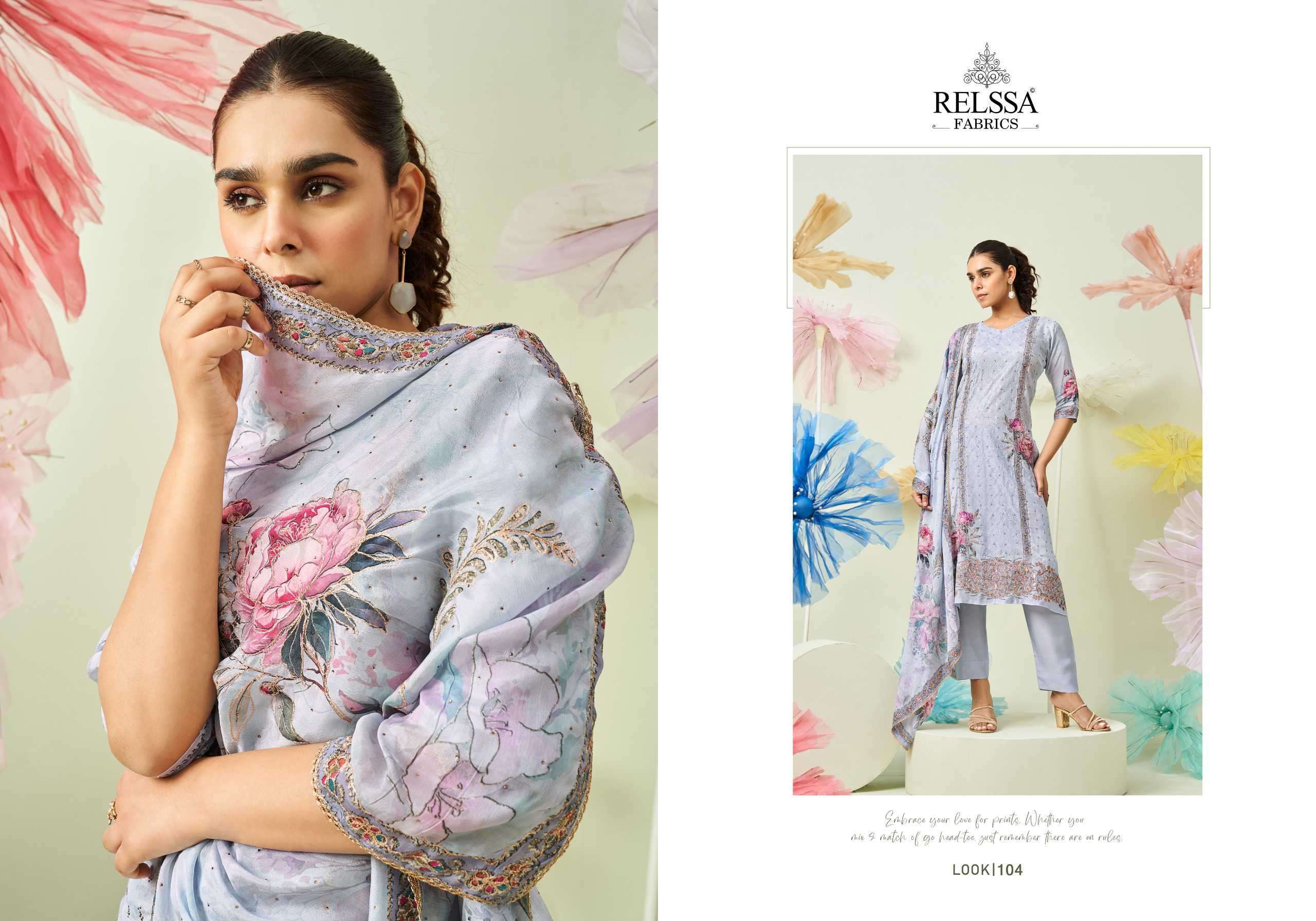 RELSSA FLORA FANCY HADNWORK MUSLIN DRESS CATALOG WHOLESALER 2024