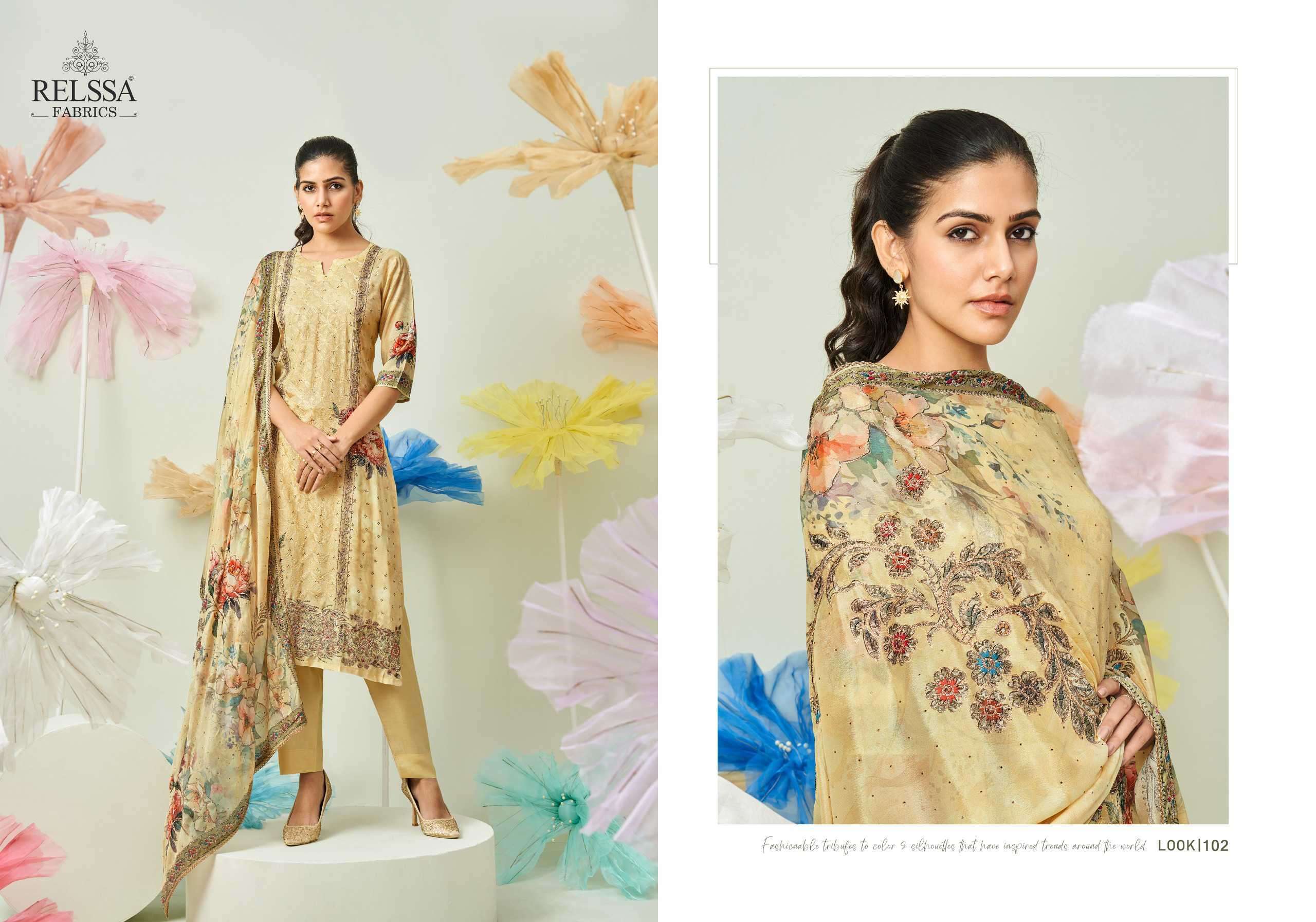 RELSSA FLORA FANCY HADNWORK MUSLIN DRESS CATALOG WHOLESALER 2024