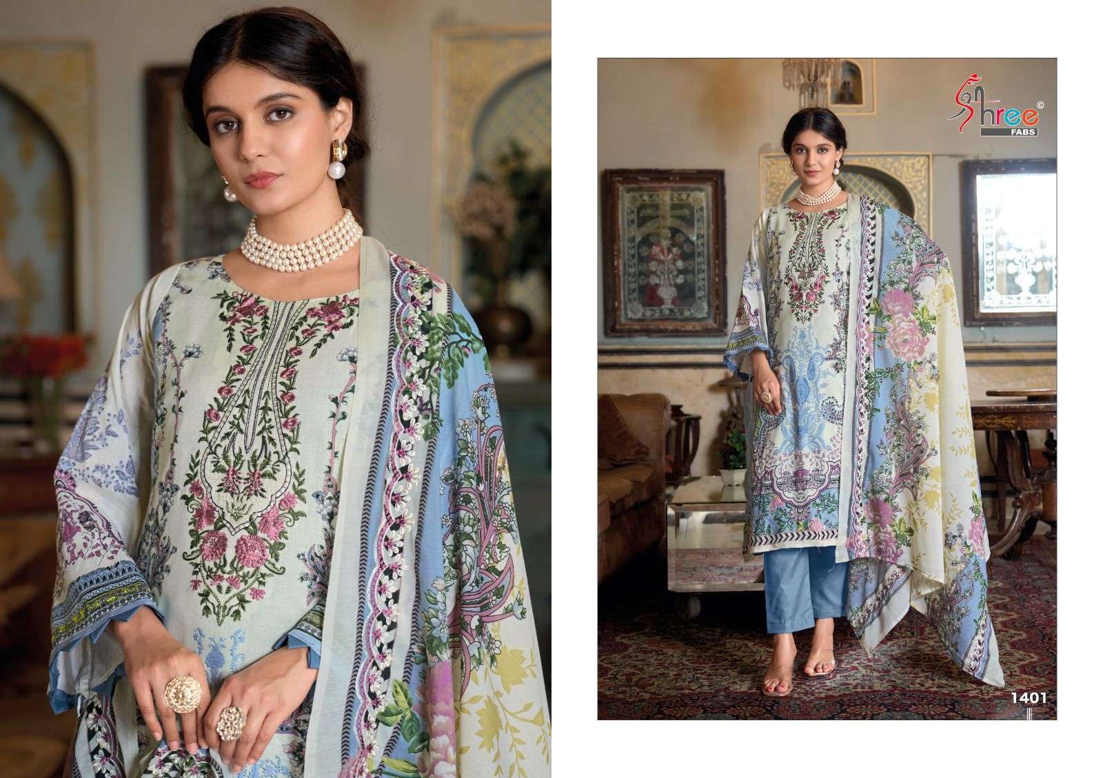 SHREE FAB GUJARISH VOL 14 DIGITAL PRINT COTTON SUIT CATALOG PAKISTANI DESIGN EXPORTER 