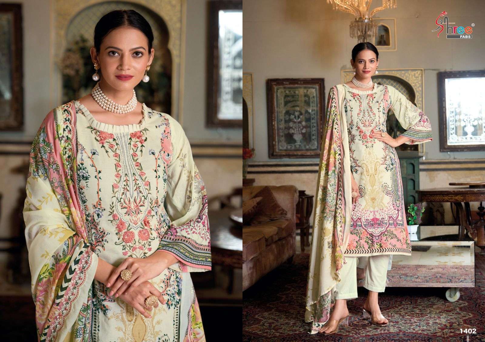 SHREE FAB GUJARISH VOL 14 DIGITAL PRINT COTTON SUIT CATALOG PAKISTANI DESIGN EXPORTER 