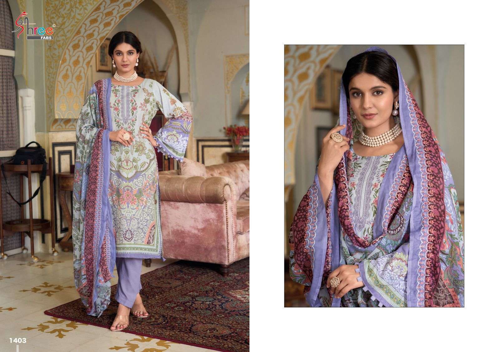 SHREE FAB GUJARISH VOL 14 DIGITAL PRINT COTTON SUIT CATALOG PAKISTANI DESIGN EXPORTER 