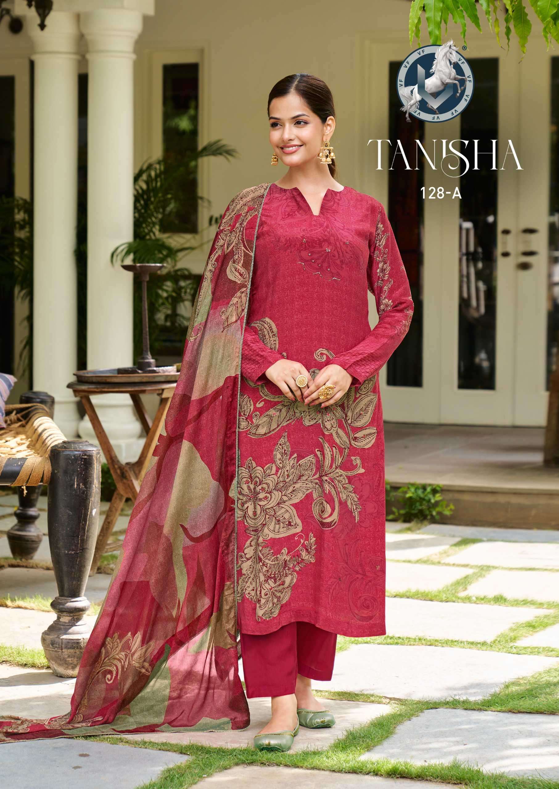 VIVEK FASHION TANISHA DIGITAL PRINTS CRAPE SUIT CATALOG EXPORTER 