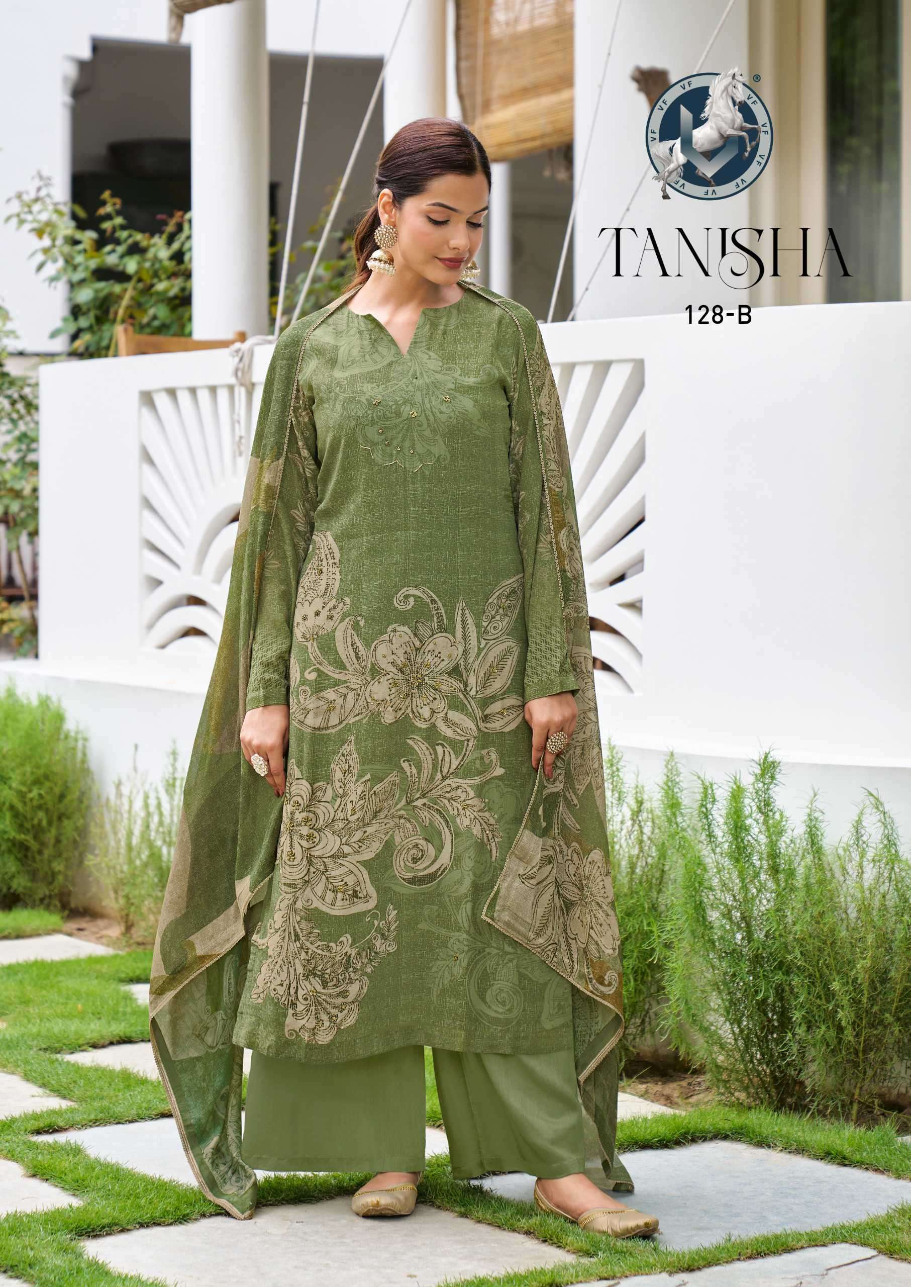 VIVEK FASHION TANISHA DIGITAL PRINTS CRAPE SUIT CATALOG EXPORTER 