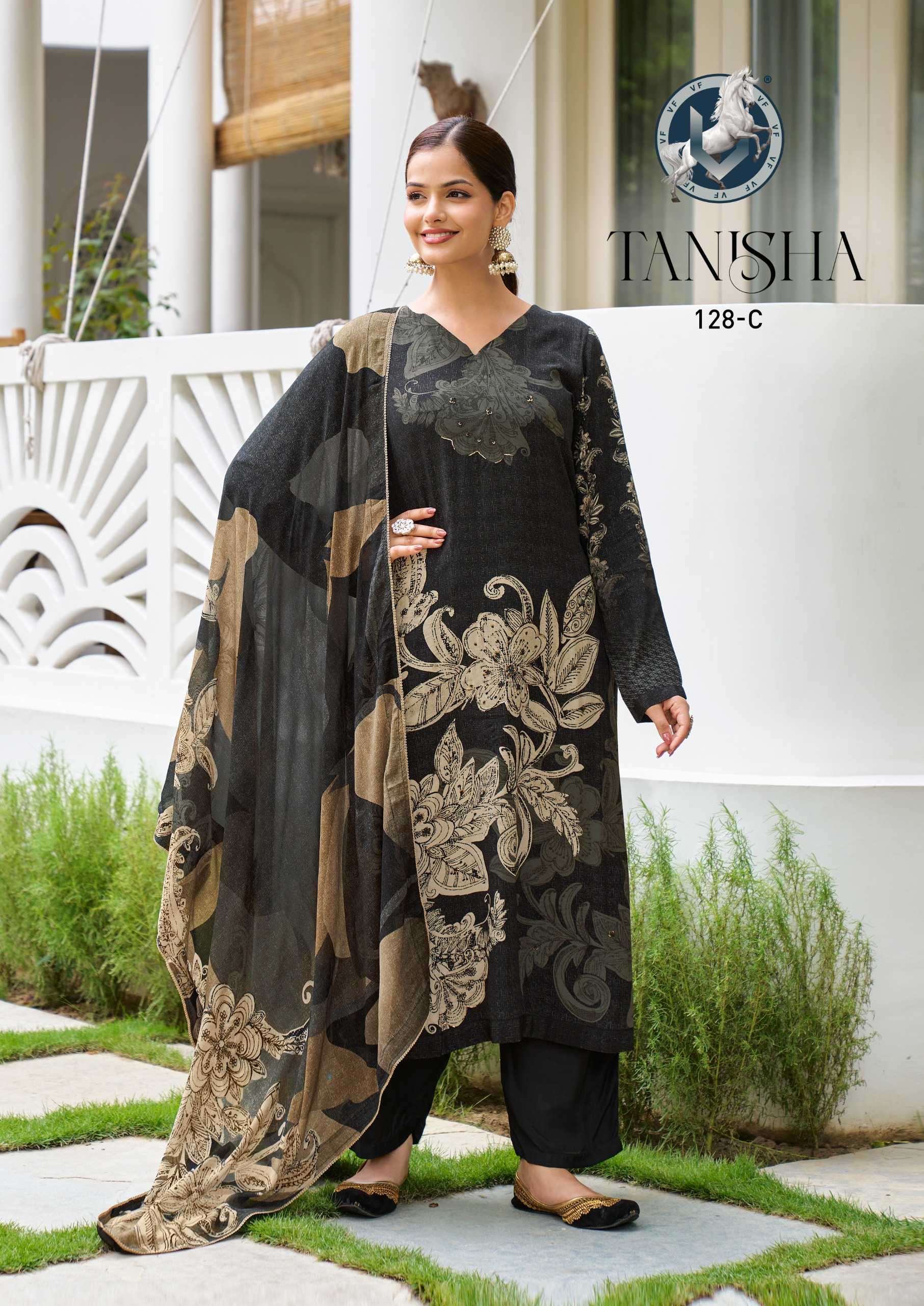 VIVEK FASHION TANISHA DIGITAL PRINTS CRAPE SUIT CATALOG EXPORTER 
