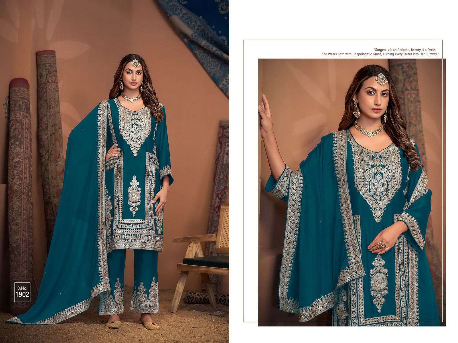 ZUBEDA MAHIRA HEAVY DESIGNER STITCHED LADIES SUIT CATALOGUE SUPPLIER 