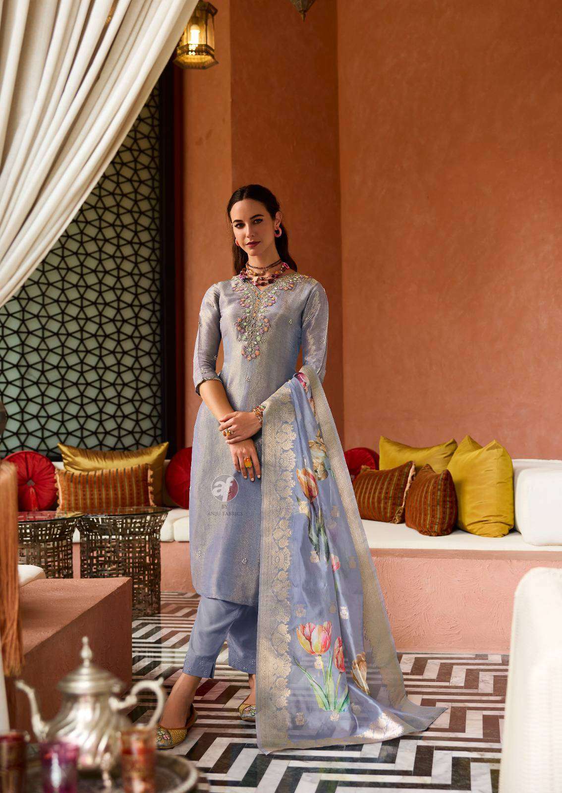 AF STOCK OUT SHEESHA VOL 3 BY ANJU FABRICS 3 PIECE PAIR CATALOGUE WHOLESALER 