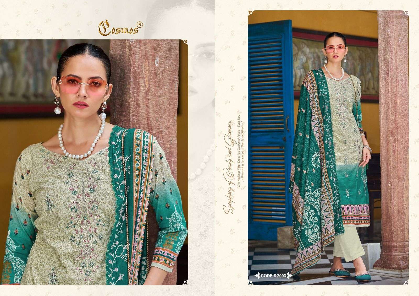COSMOS BIN SAEED VOL 2 COTTON PAKISTANI SUIT CATALOGUE 2024 