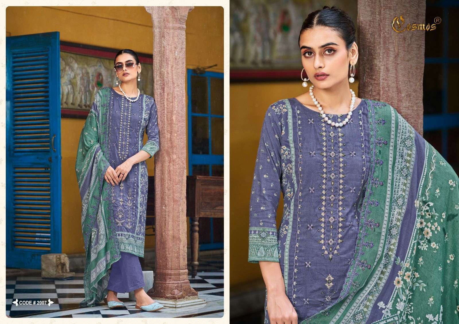 COSMOS BIN SAEED VOL 2 COTTON PAKISTANI SUIT CATALOGUE 2024 