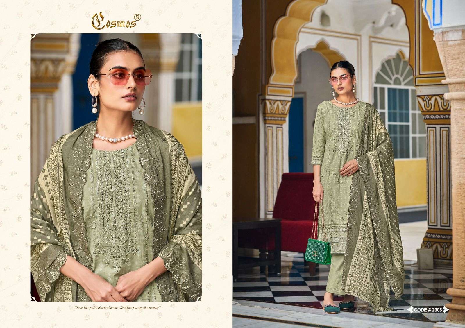 COSMOS BIN SAEED VOL 2 COTTON PAKISTANI SUIT CATALOGUE 2024 