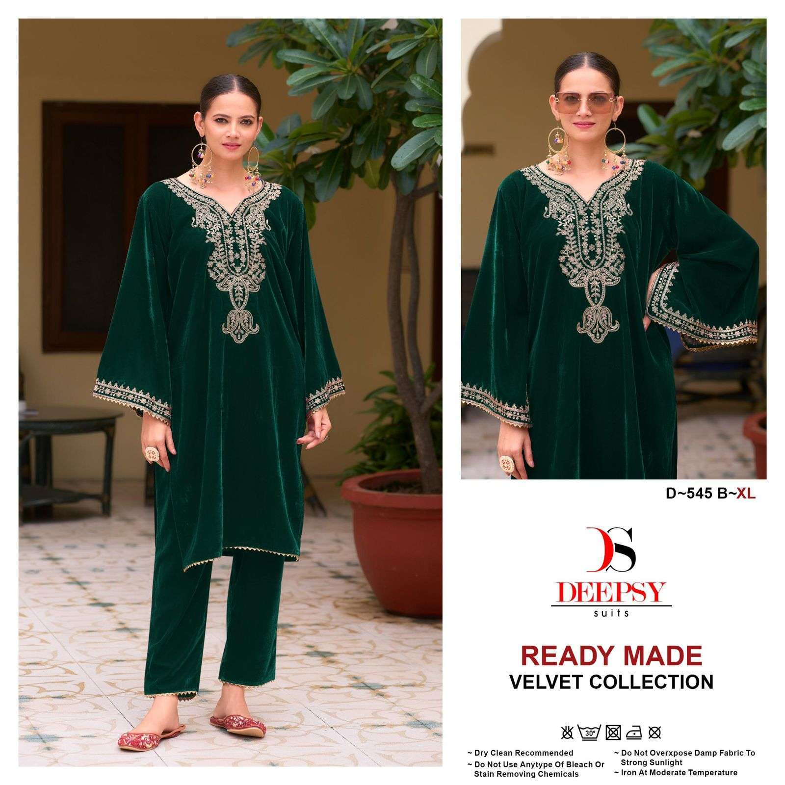 DEEPSY D 545 COLORS PAKISTANI VELVET CORD SET COLLECTION WHOLESALER 2024