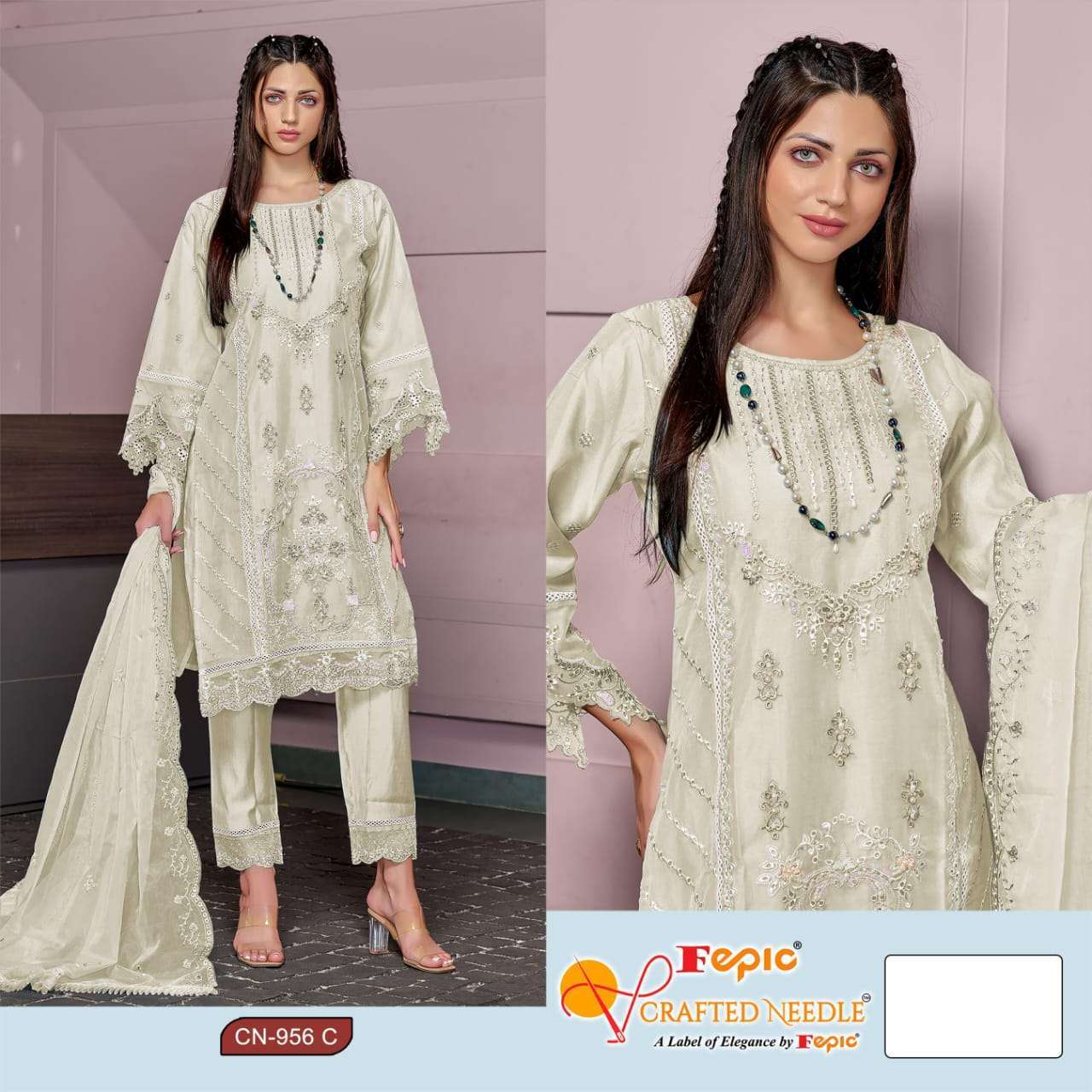 FEPIC CN 956 COLORS PAKISTANI 3 PCS SET COLLECTION WHOLESALER 