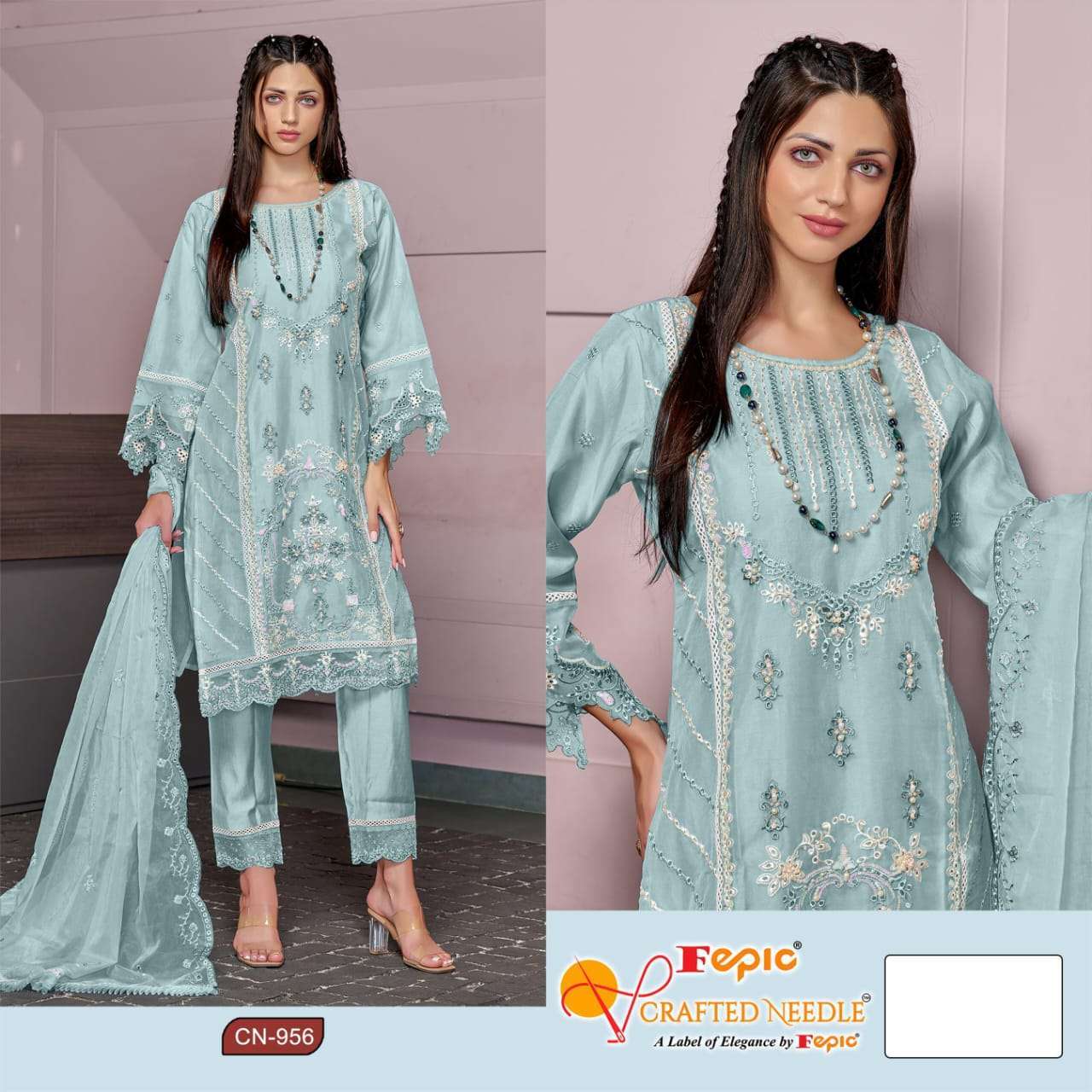 FEPIC CN 956 COLORS PAKISTANI 3 PCS SET COLLECTION WHOLESALER 