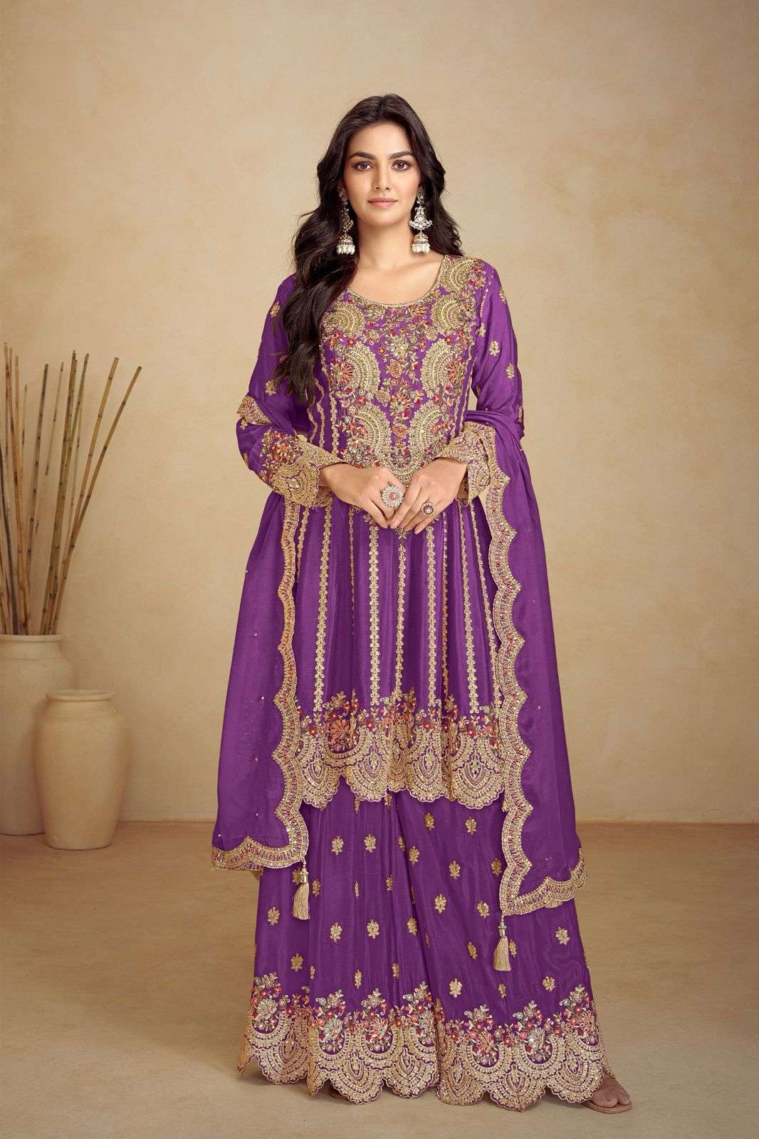 GULKAYRA JALWA 7502 COLORS PARTYWEAR SHARARA DRESS CATALOG EXPORTER 2024
