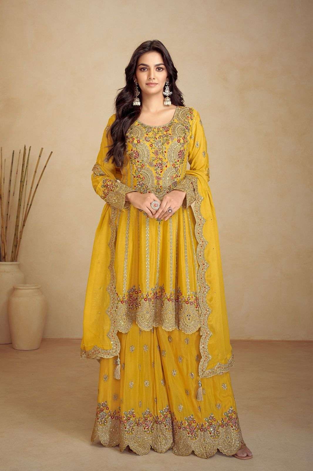 GULKAYRA JALWA 7502 COLORS PARTYWEAR SHARARA DRESS CATALOG EXPORTER 2024
