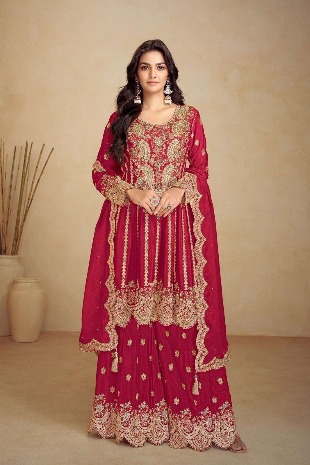 GULKAYRA JALWA 7502 COLORS PARTYWEAR SHARARA DRESS CATALOG EXPORTER 2024