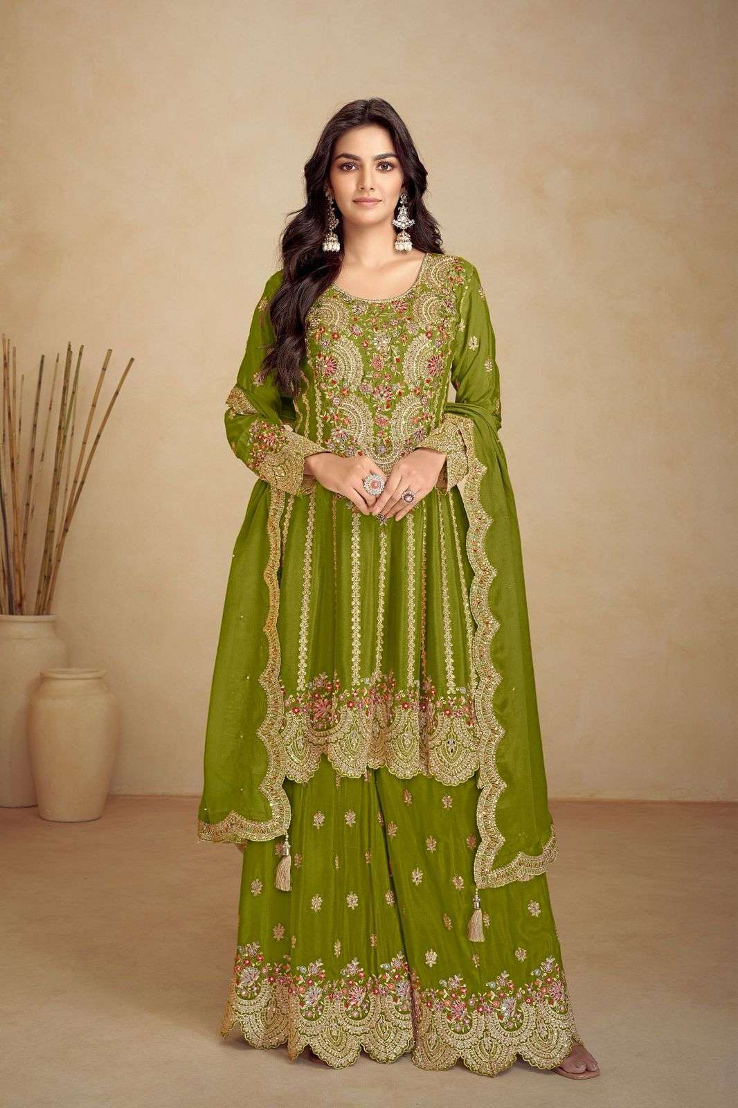 GULKAYRA JALWA 7502 COLORS PARTYWEAR SHARARA DRESS CATALOG EXPORTER 2024