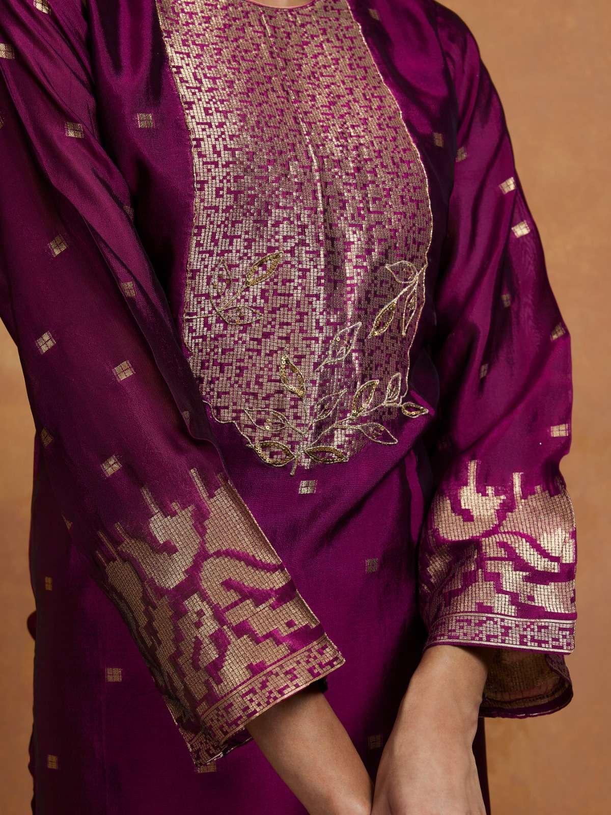 IBIZA ANAISHA JACQUARD BANGLORY SILK DESIGNER SUIT CATALOG EXPORTER IBIZA SUIT