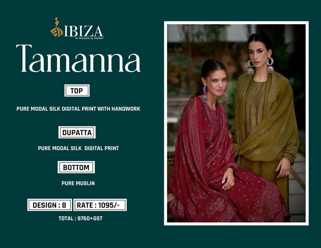IBIZA TAMANNA FANCY MODAL SILK SUIT CATALOG EXPORTER 