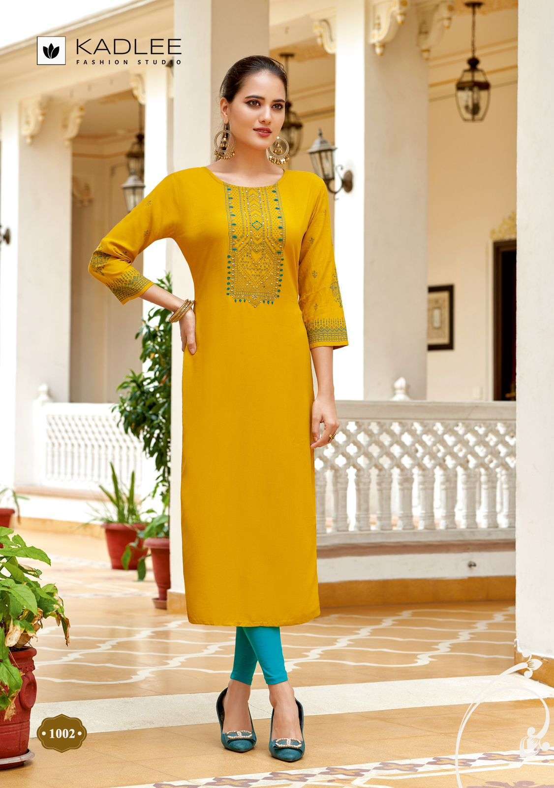 KADLEE ANERI STRAIGHT KURTI CATALOGUE SUPPLIER BETS RATE 