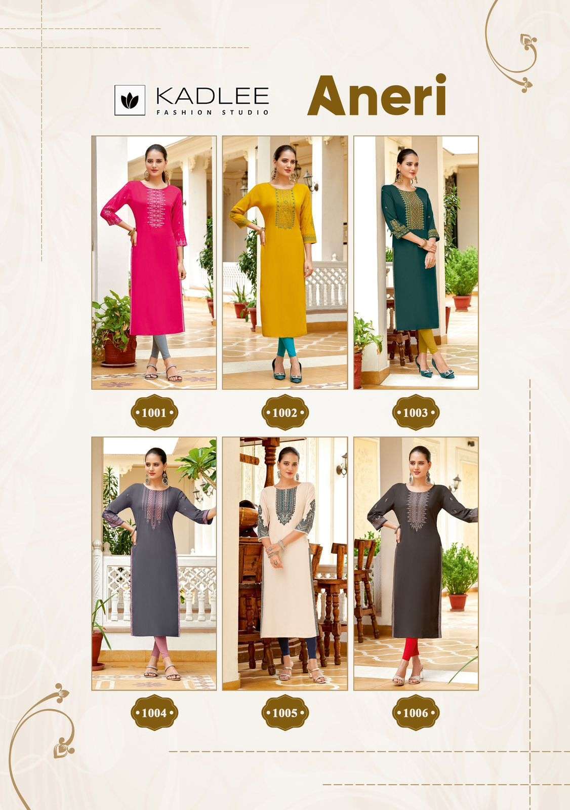 KADLEE ANERI STRAIGHT KURTI CATALOGUE SUPPLIER BETS RATE 