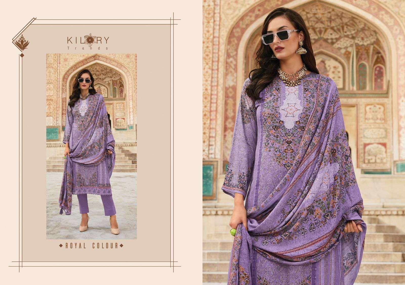 KILORY NAQSH FANCY VISCOSE PASHMINA SUIT CATALOGUE WHOLESALER 
