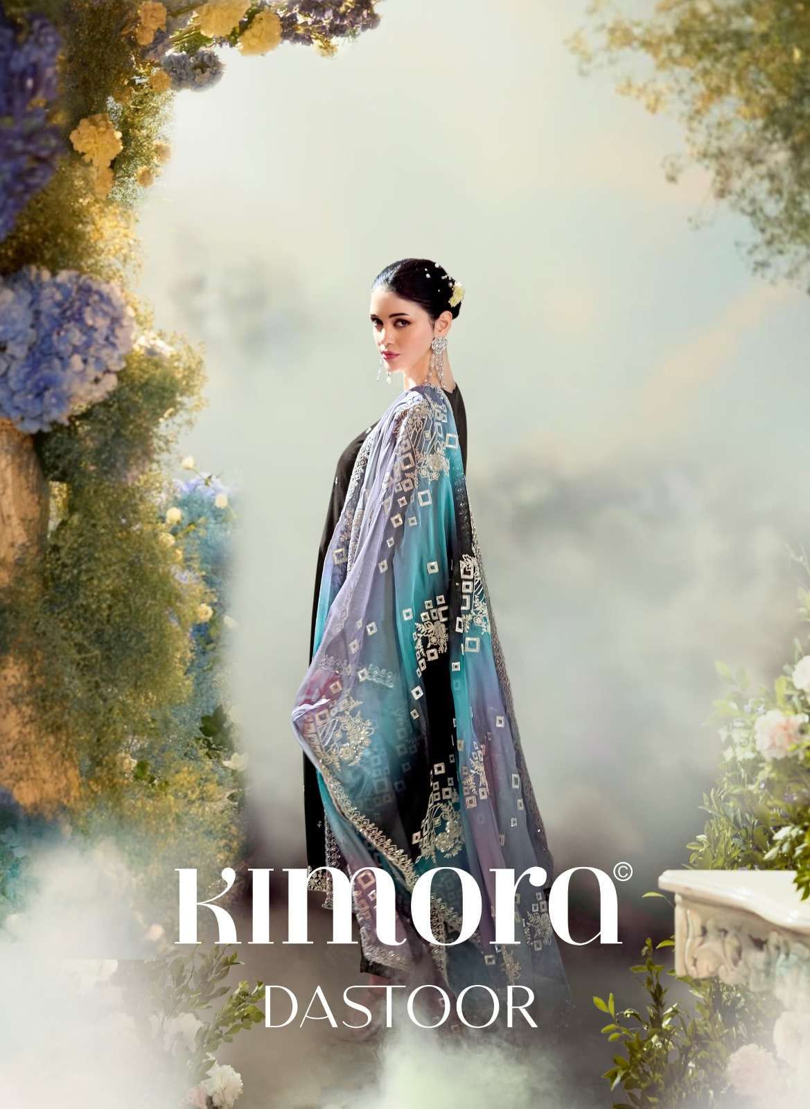 KIMORA HEER DASTOOR LATEST DESIGN MODAL SILK SUIT CATALOG SUPPLIER EXPORTER 2024