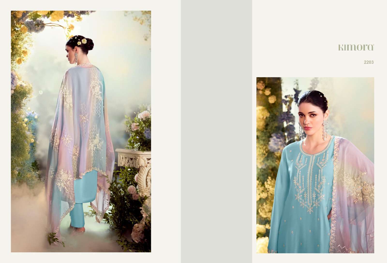 KIMORA HEER DASTOOR LATEST DESIGN MODAL SILK SUIT CATALOG SUPPLIER EXPORTER 2024
