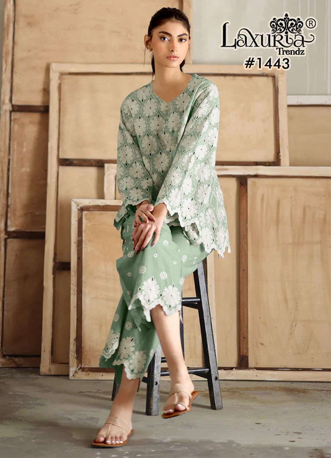 LAXURIA TRENDZ 1443 CORD STYLE PALAZOO CATALOG SUPPLIER 