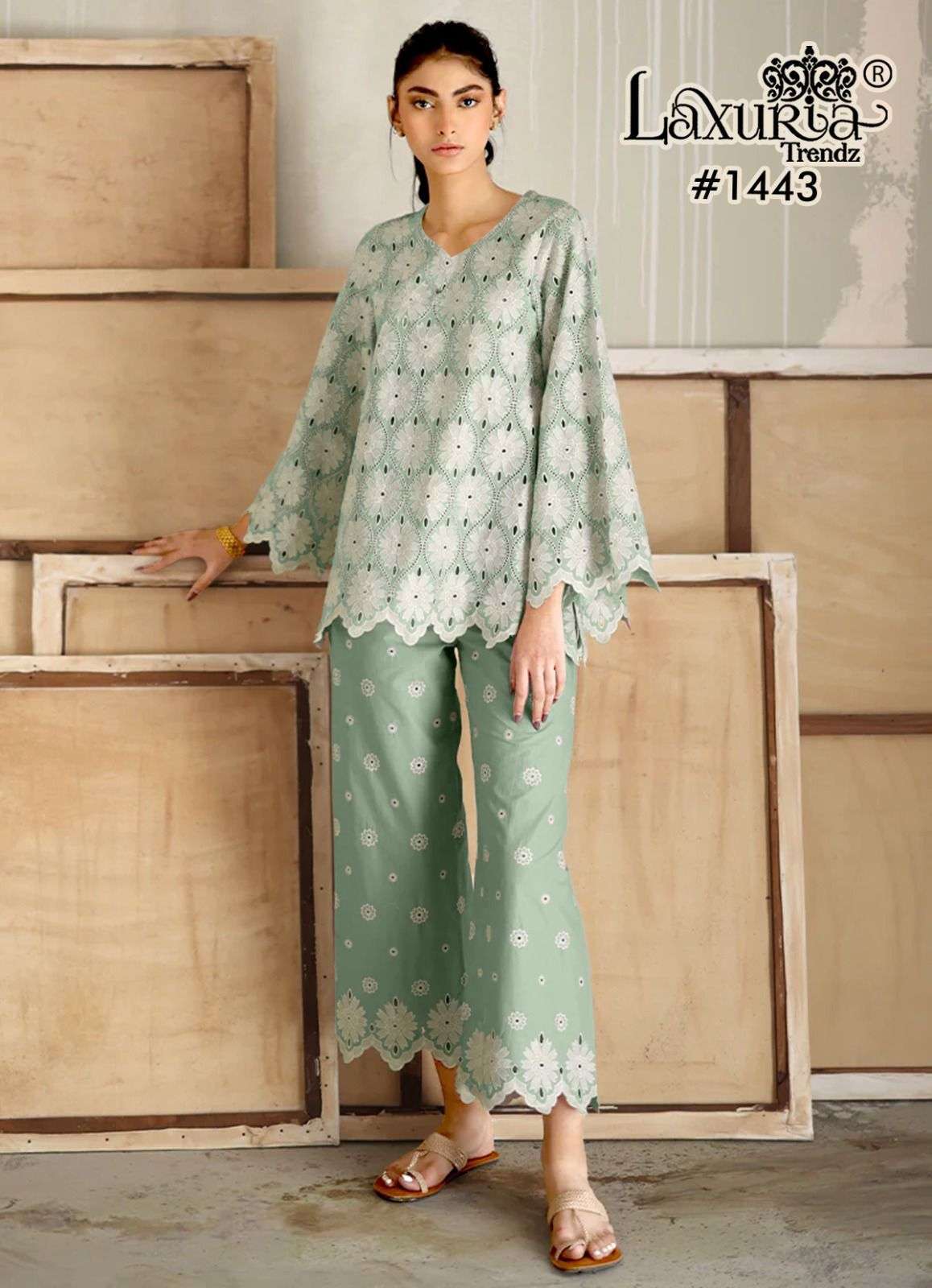 LAXURIA TRENDZ 1443 CORD STYLE PALAZOO CATALOG SUPPLIER 