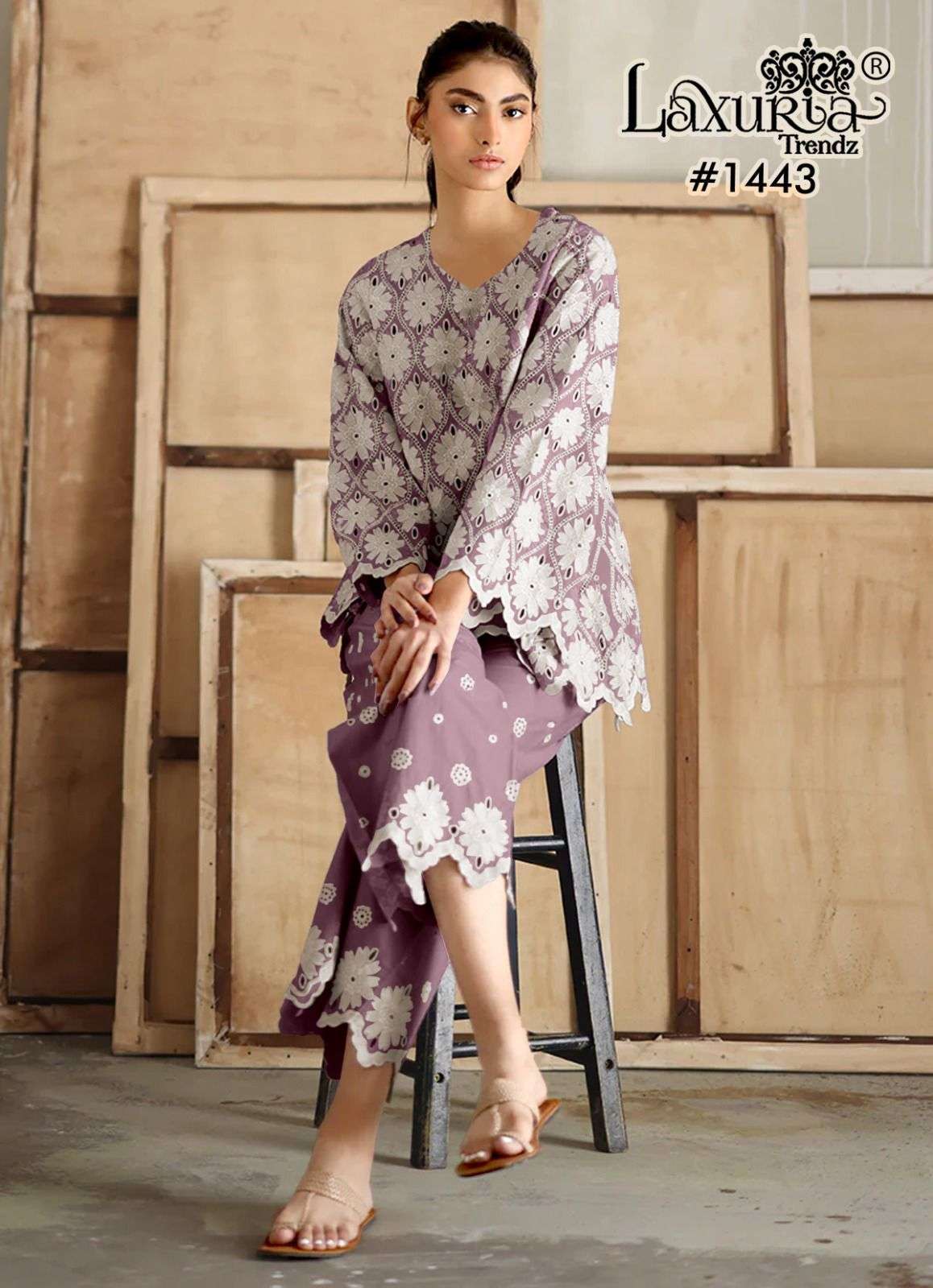 LAXURIA TRENDZ 1443 CORD STYLE PALAZOO CATALOG SUPPLIER 