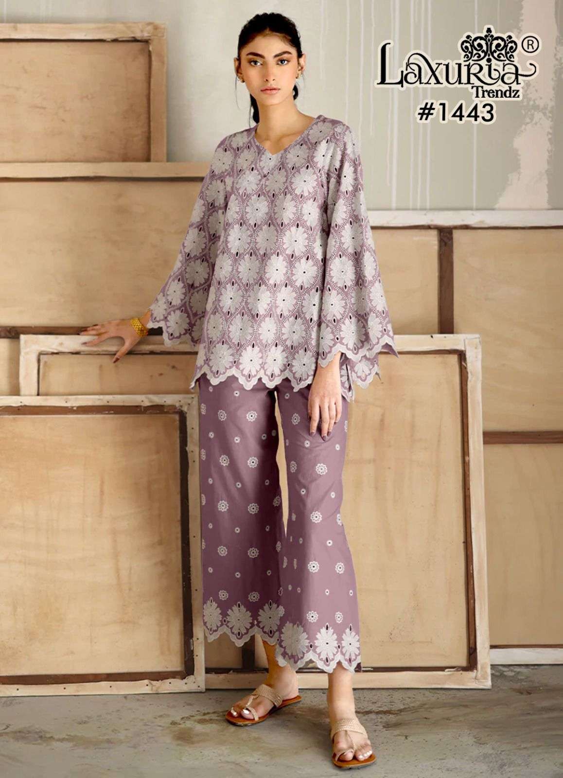 LAXURIA TRENDZ 1443 CORD STYLE PALAZOO CATALOG SUPPLIER 