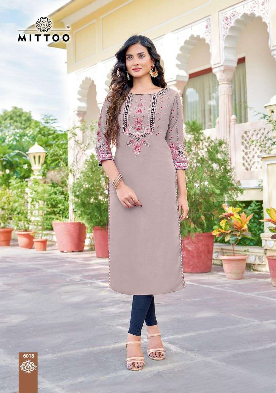 MITTOO RIHANA VOL 3 RAYON KURTI CATALOGUE WHOLESALE PRICE 