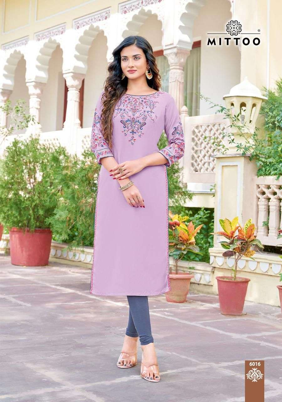 MITTOO RIHANA VOL 3 RAYON KURTI CATALOGUE WHOLESALE PRICE 