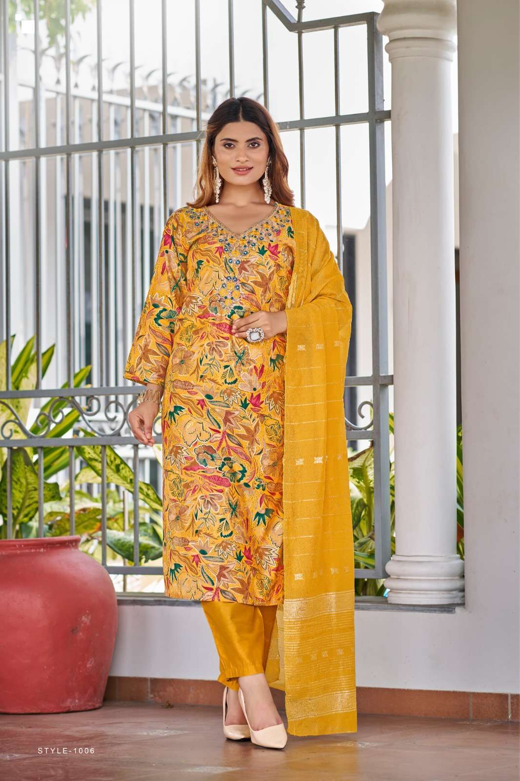 OSSM MUSKAN VOL 5 MODEL PRINT KURTI PANT WITH DUPATTA LATEST CATALOGUE 2024